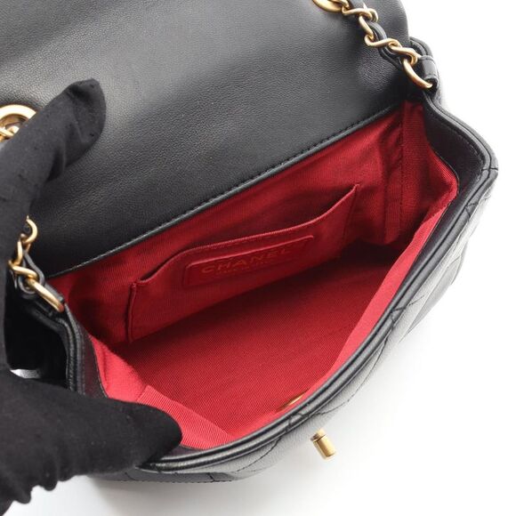 Chanel Lambskin Top Handle Shoulder Bag - Picture 6 of 9